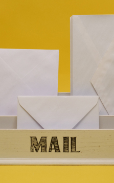 Mail box fill with envelops