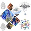 Handmade Evil Eye Beads Charms Lamp work 750Pcs, Round Flat Eye Bracelet Beads for DIY Necklace Bracelets Jewelry Making