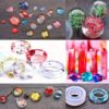 Resin Casting Mold 140 PCS Kit, DIY Jewelry Craft Moulds Silicone Mold, Glitter Powder, Keychain and Dril Tools Set for Art Craft Lovers - Image 2
